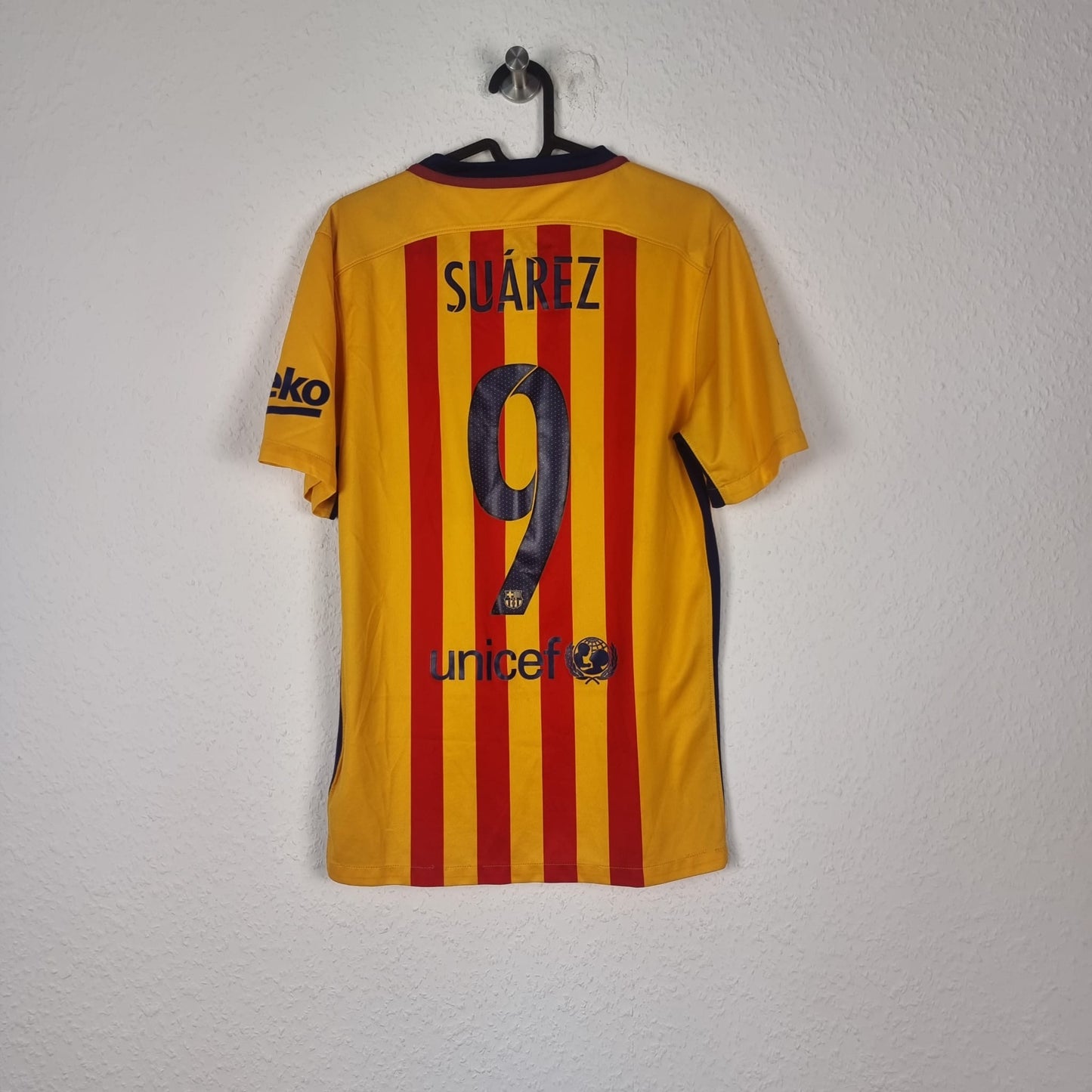 Trikot - FC Barcelona - Luis Suárez - 2015/2016 - S - Auswärts
