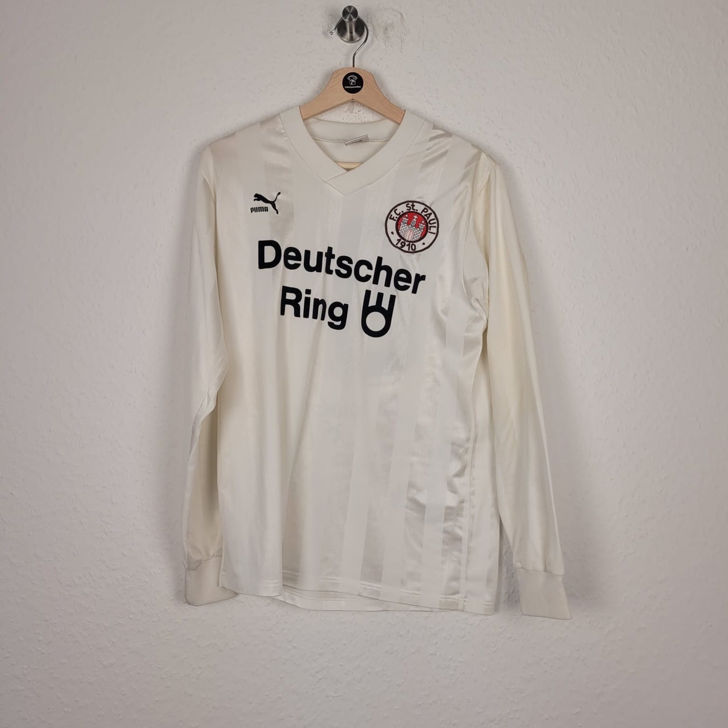 Trikot - FC St. Pauli - 1988/1989 - M - teamsigniert - Heim