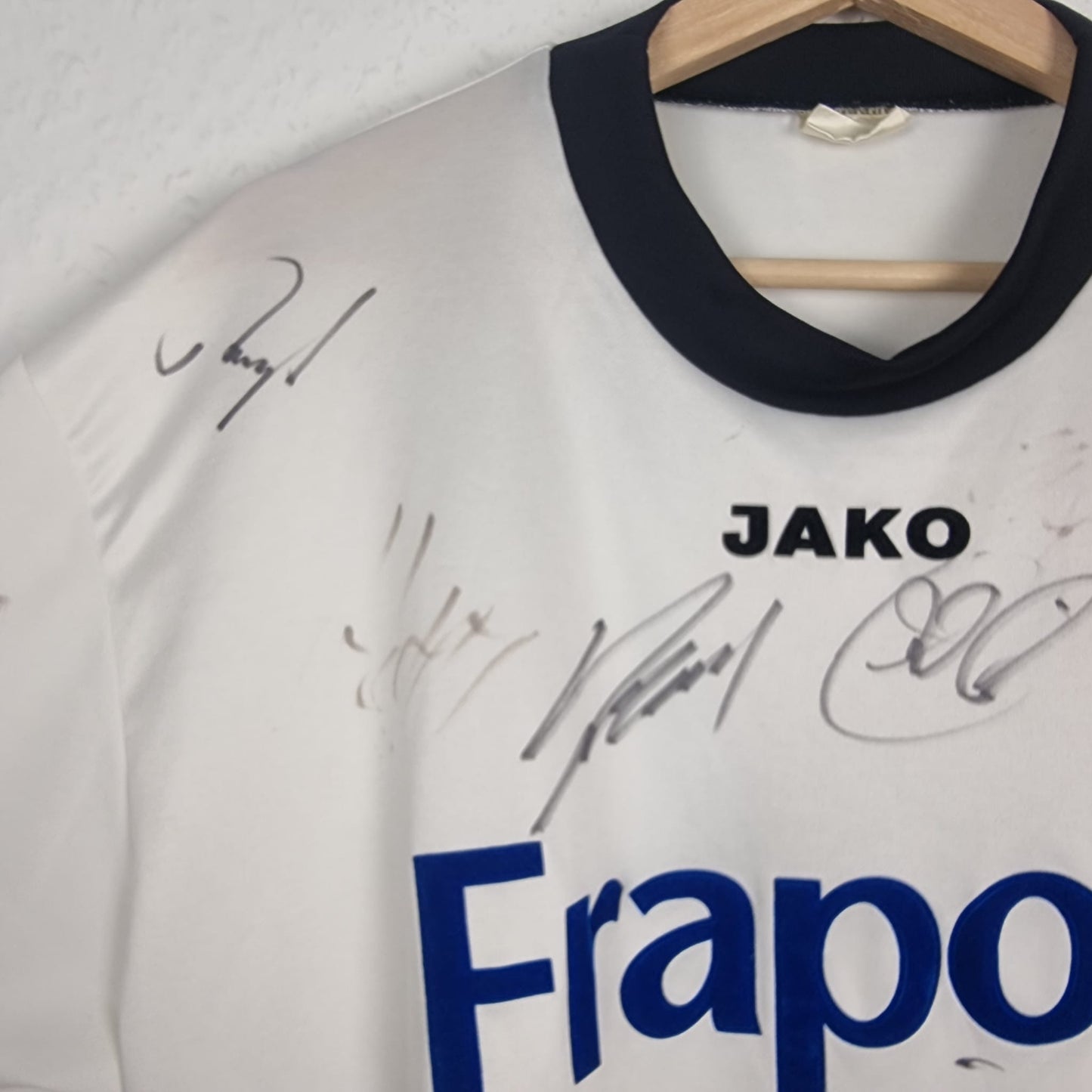 Trikot - Eintracht Frankfurt - Arie Van Lent - 2005/2006 - XL - teamsigniert - Auswärts