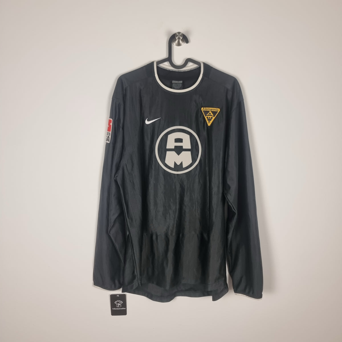 Trikot - Alemannia Aachen - Karlheinz Pflipsen - 2002/2003 - L - Auswärts - matchworn