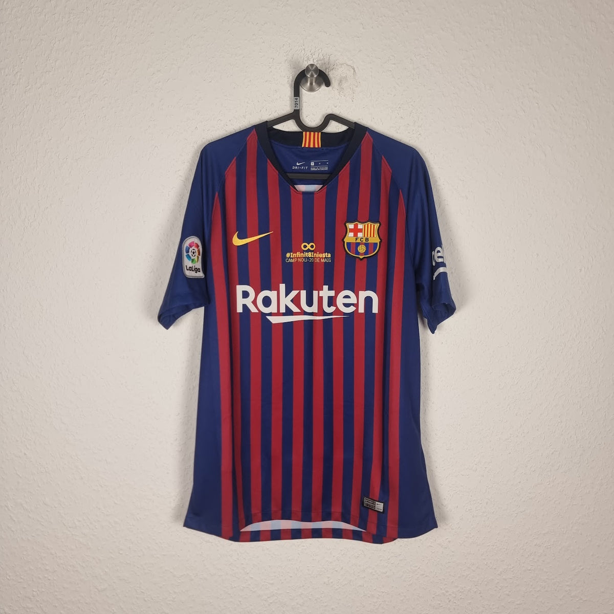Trikot - FC Barcelona - Andrés Iniesta - 2017/2018 - M - Sonder