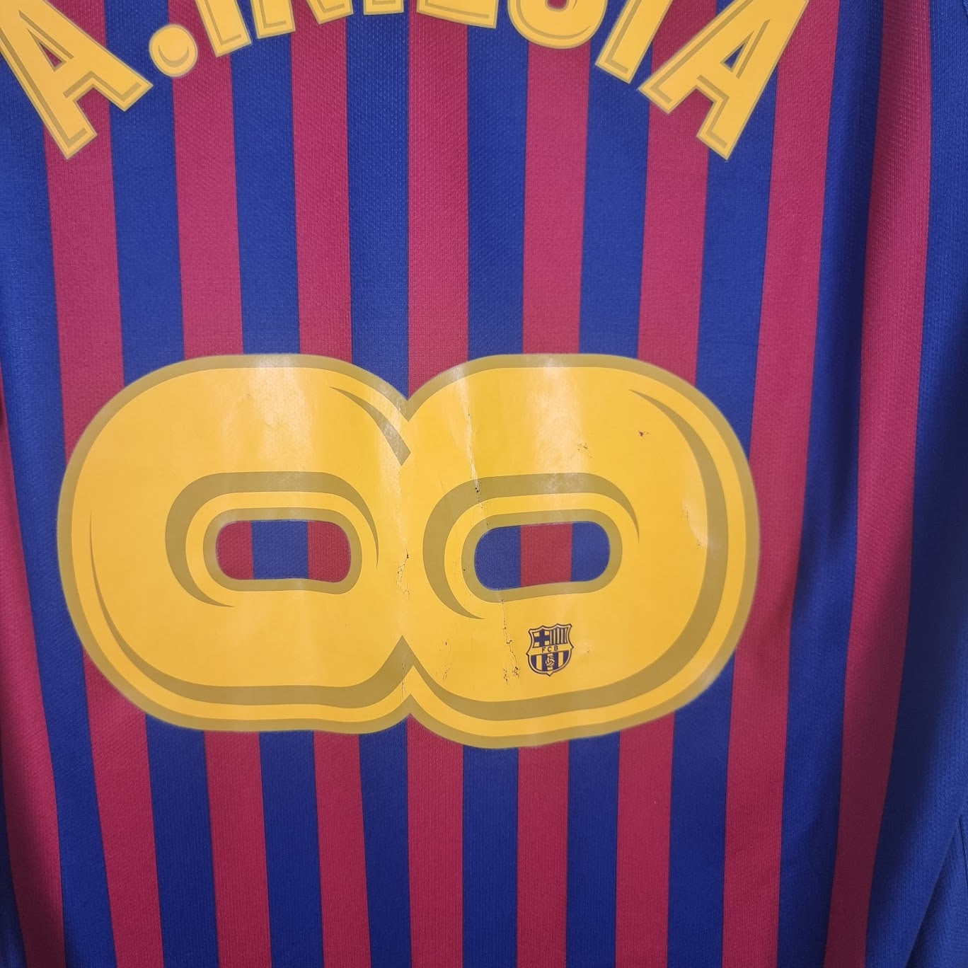 Trikot - FC Barcelona - Andrés Iniesta - 2017/2018 - M - Sonder