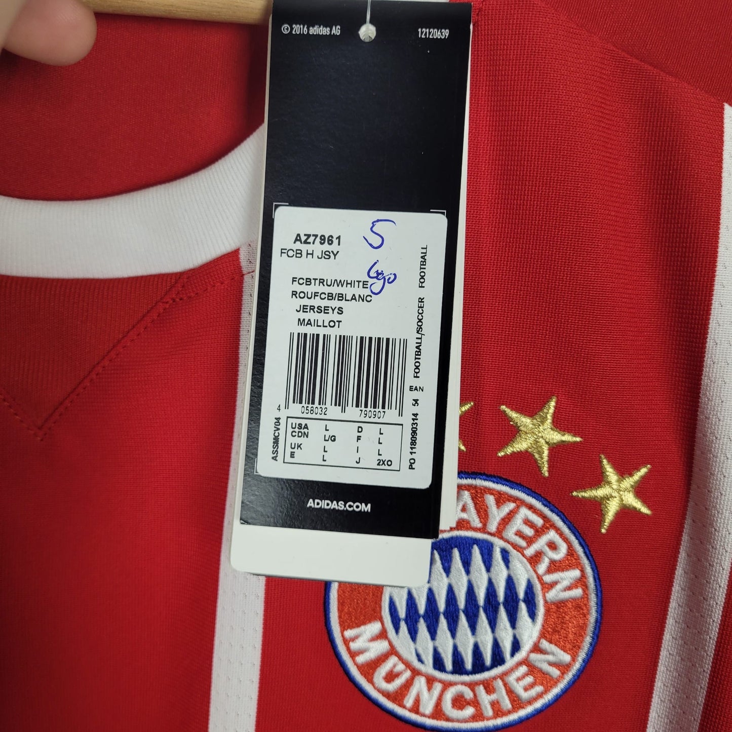 Trikot - FC Bayern München - Mats Hummels - 2017/2018 - L - NEU - Heim