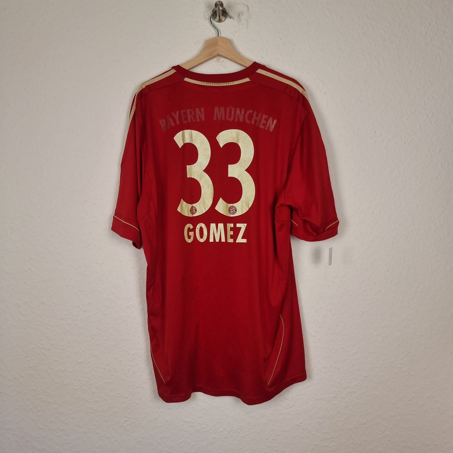 Trikot - FC Bayern München - Mario Gómez - 2011/12 - XXL - signiert - Heim