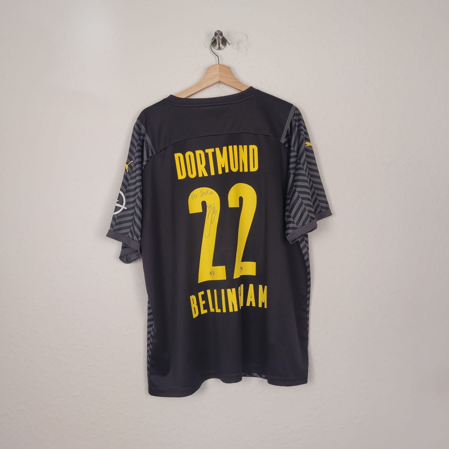 Trikot - Borussia Dortmund - Jude Bellingham - 2021/2022 - XXL - signiert - Auswärts