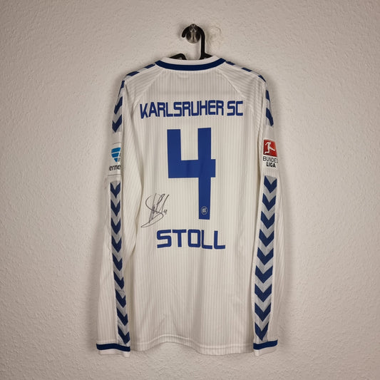 Trikot - Karlsruher SC - Martin Stoll - 2014/2015 - XL - Auswärts