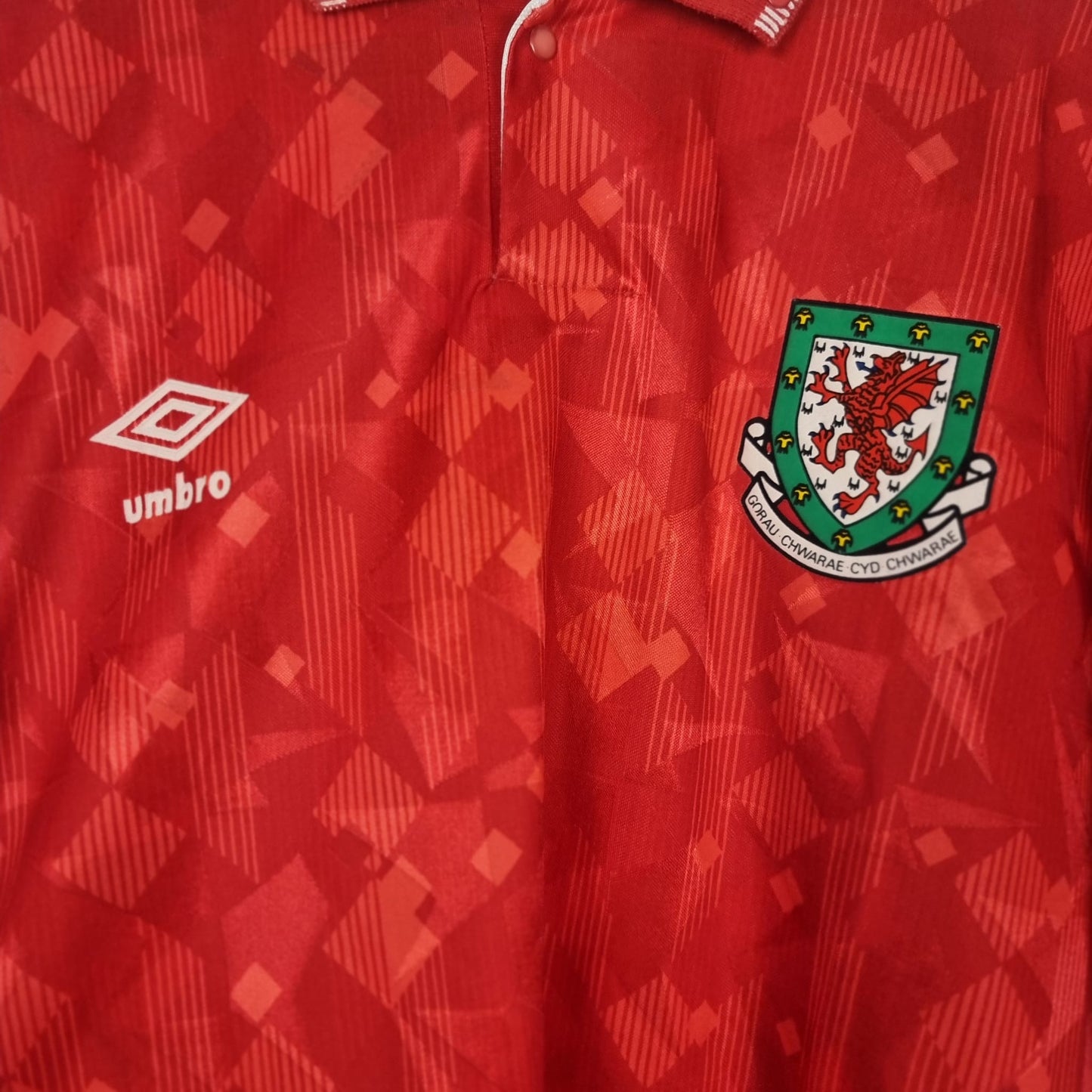 Trikot - Wales - 1990 - L - Heim