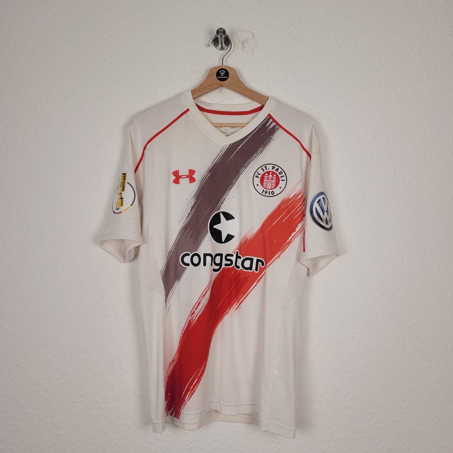 Trikot - FC St. Pauli - Sören Gonther - 2016/2017 - L - matchworn - Auswärts