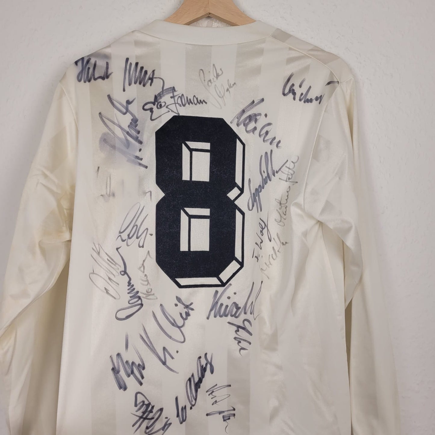 Trikot - FC St. Pauli - 1988/1989 - M - teamsigniert - Heim