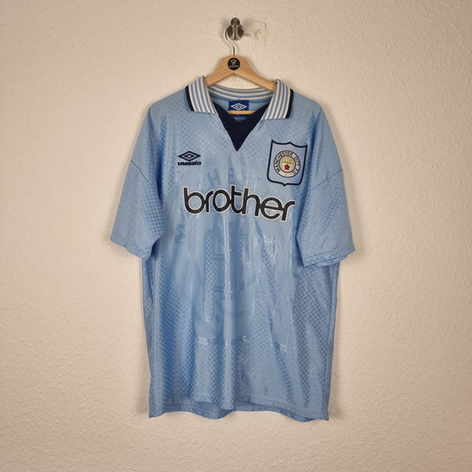 Trikot - Manchester City - 1995/1996 - XL - Heim