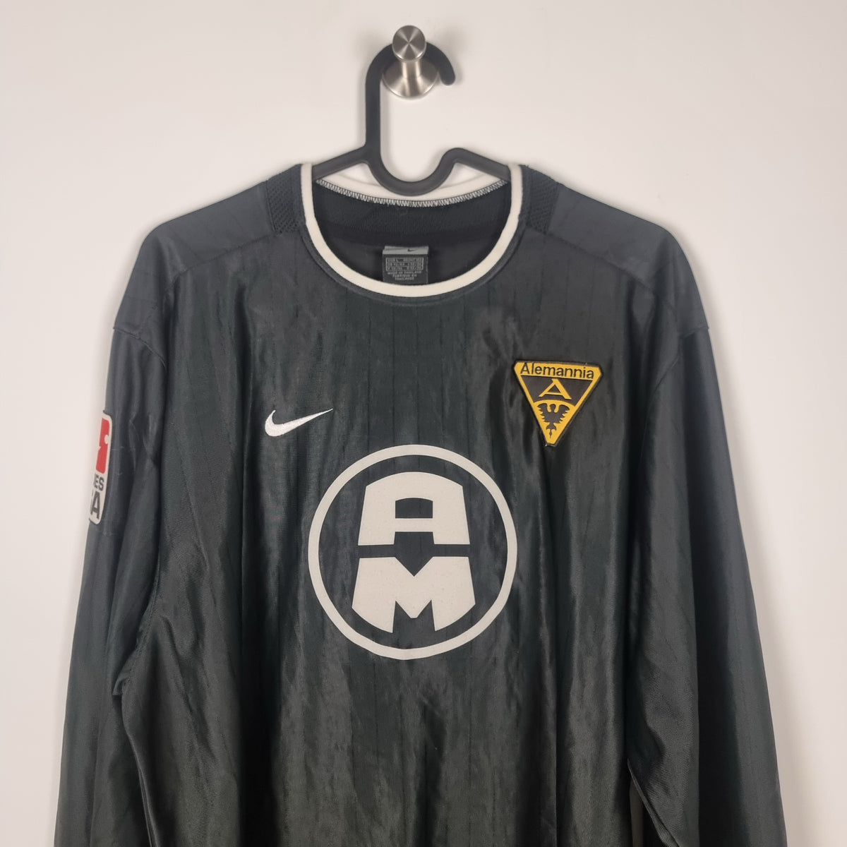 Trikot - Alemannia Aachen - Karlheinz Pflipsen - 2002/2003 - L - Auswärts - matchworn