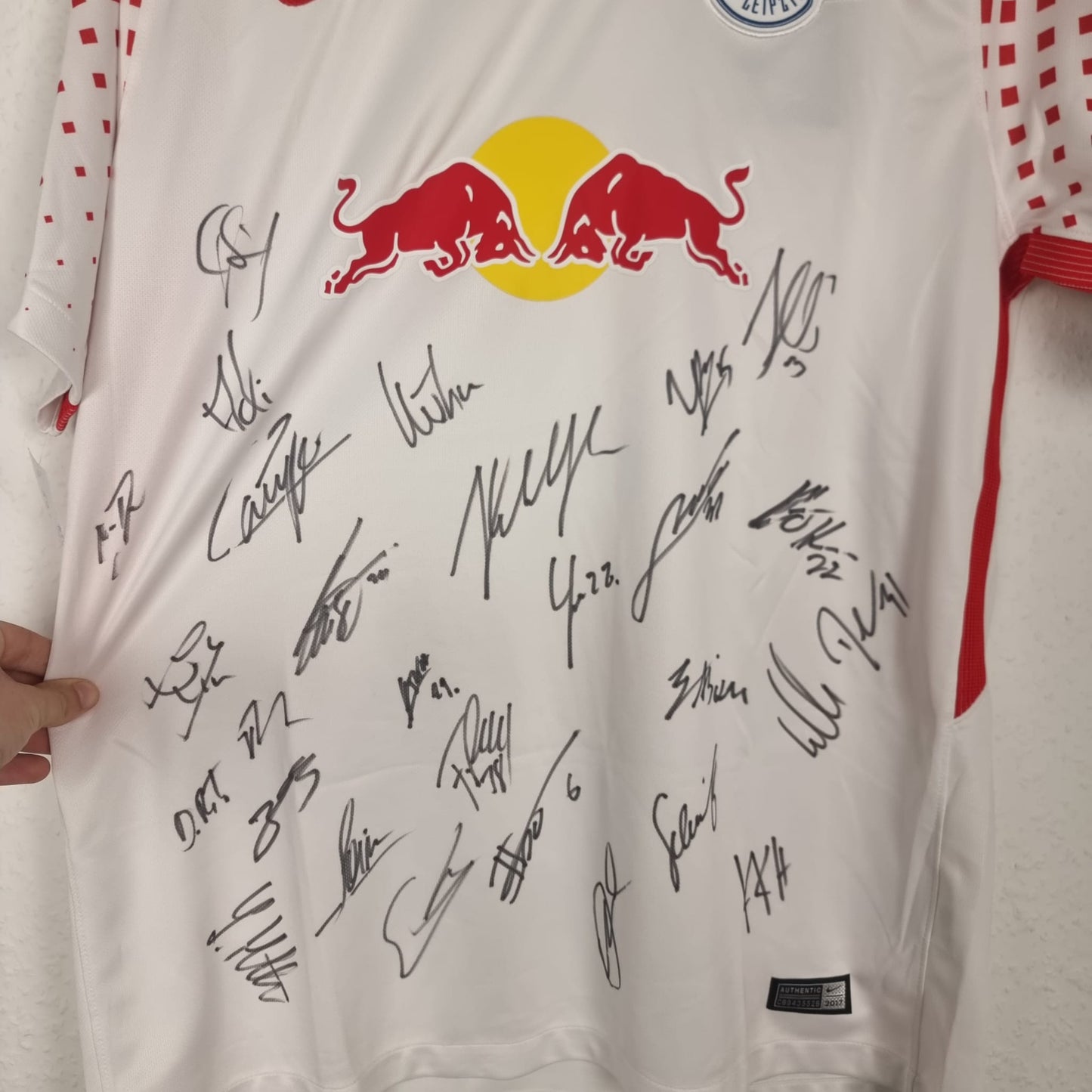Trikot - RB Leipzig - 2017/2018 - L - NEU - teamsigniert - Heim