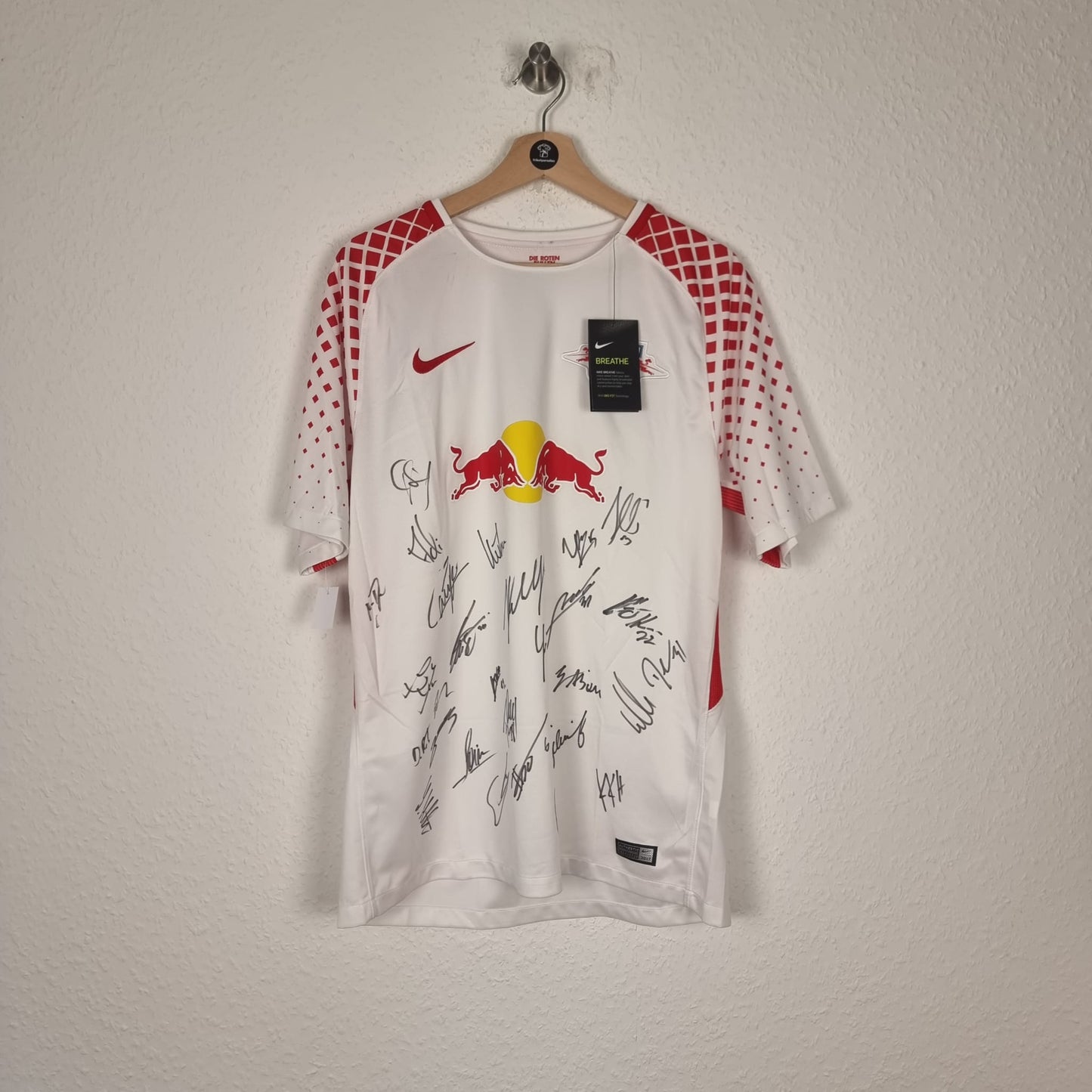 Trikot - RB Leipzig - 2017/2018 - L - NEU - teamsigniert - Heim