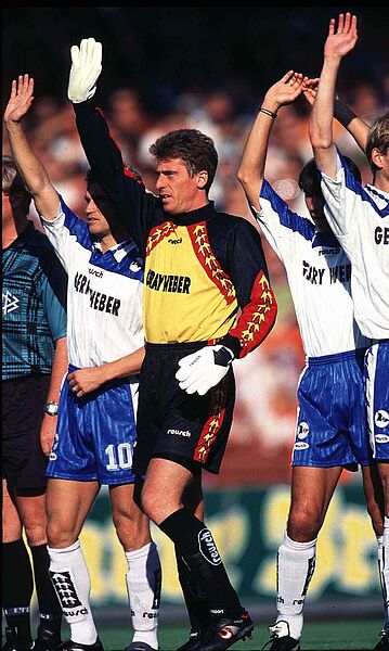 Trikot mit Hose - Arminia Bielefeld - Uli Stein - 1996/1997 - M - Torwart Template
