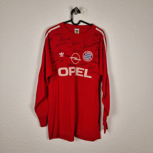 Trikot - FC Bayern München - 1989/1990 - L - teamsigniert - Heim