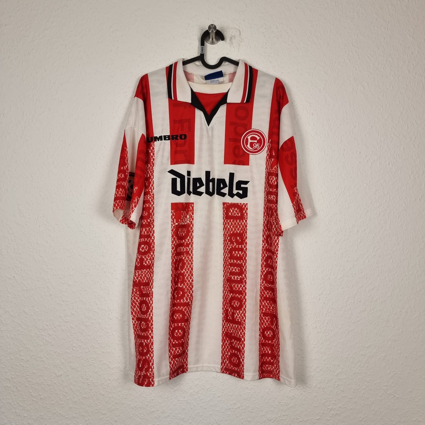 Trikot - Fortuna Düsseldorf - Abiodun Obafemi - 1997/1998 - XL - Matchworn - Heim