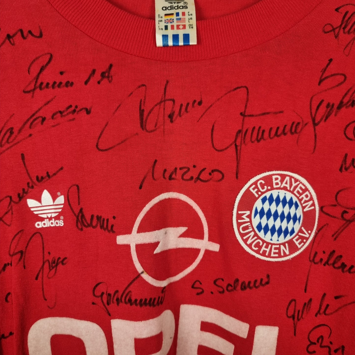 Trikot - FC Bayern München - 1989/1990 - L - teamsigniert - Heim