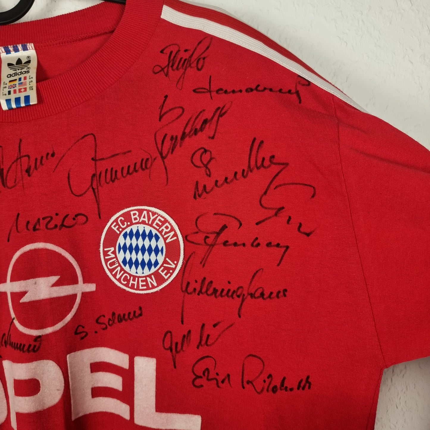 Trikot - FC Bayern München - 1989/1990 - L - teamsigniert - Heim