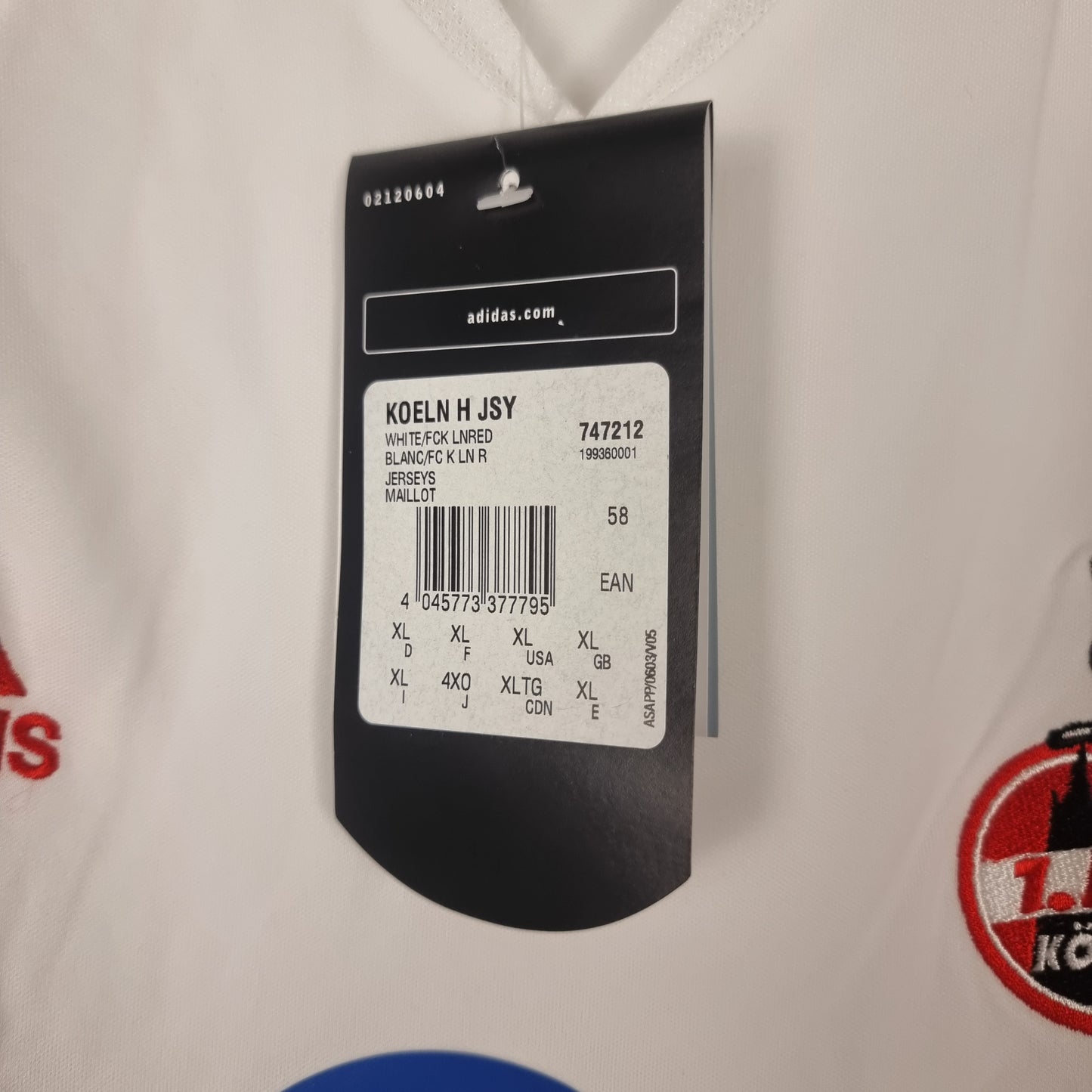 Trikot - 1. FC Köln - 2005/2006 - XL - Neu - Heim