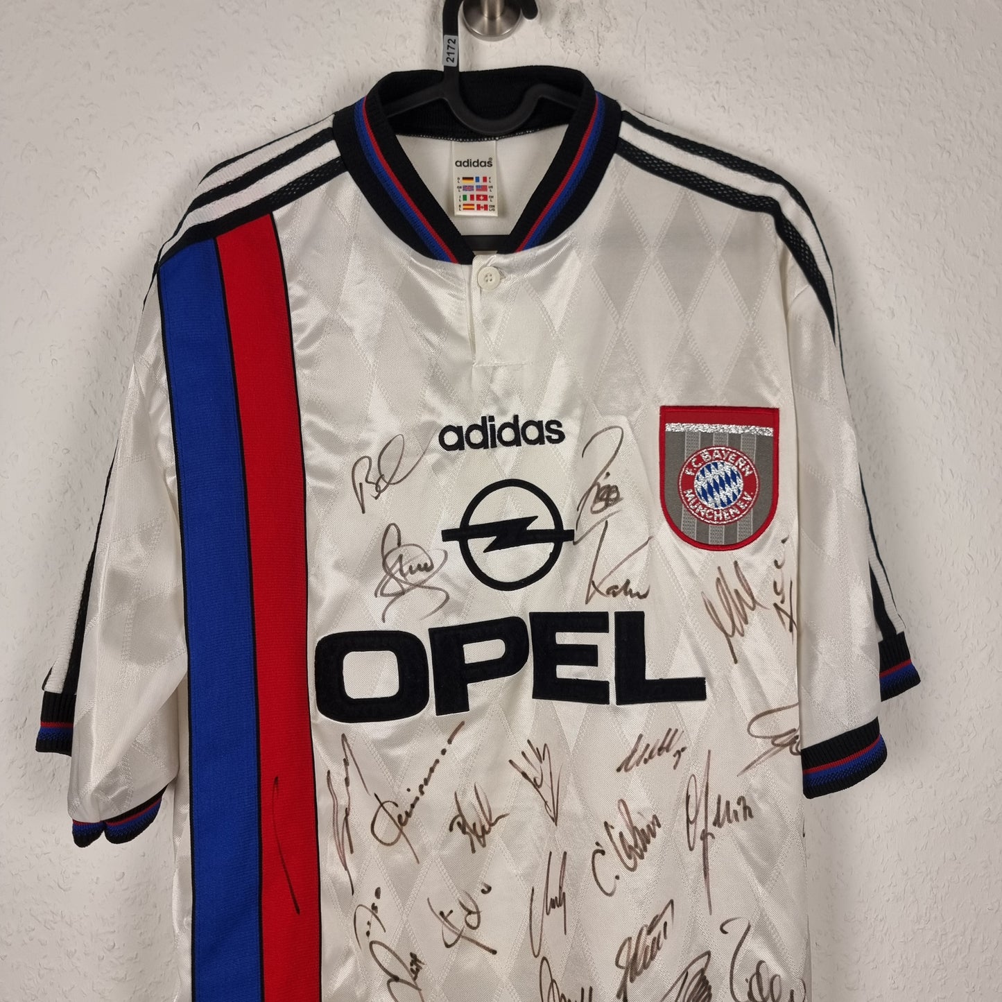 Trikot - FC Bayern München - 1996/1997 - L - teamsigniert - Auswärts