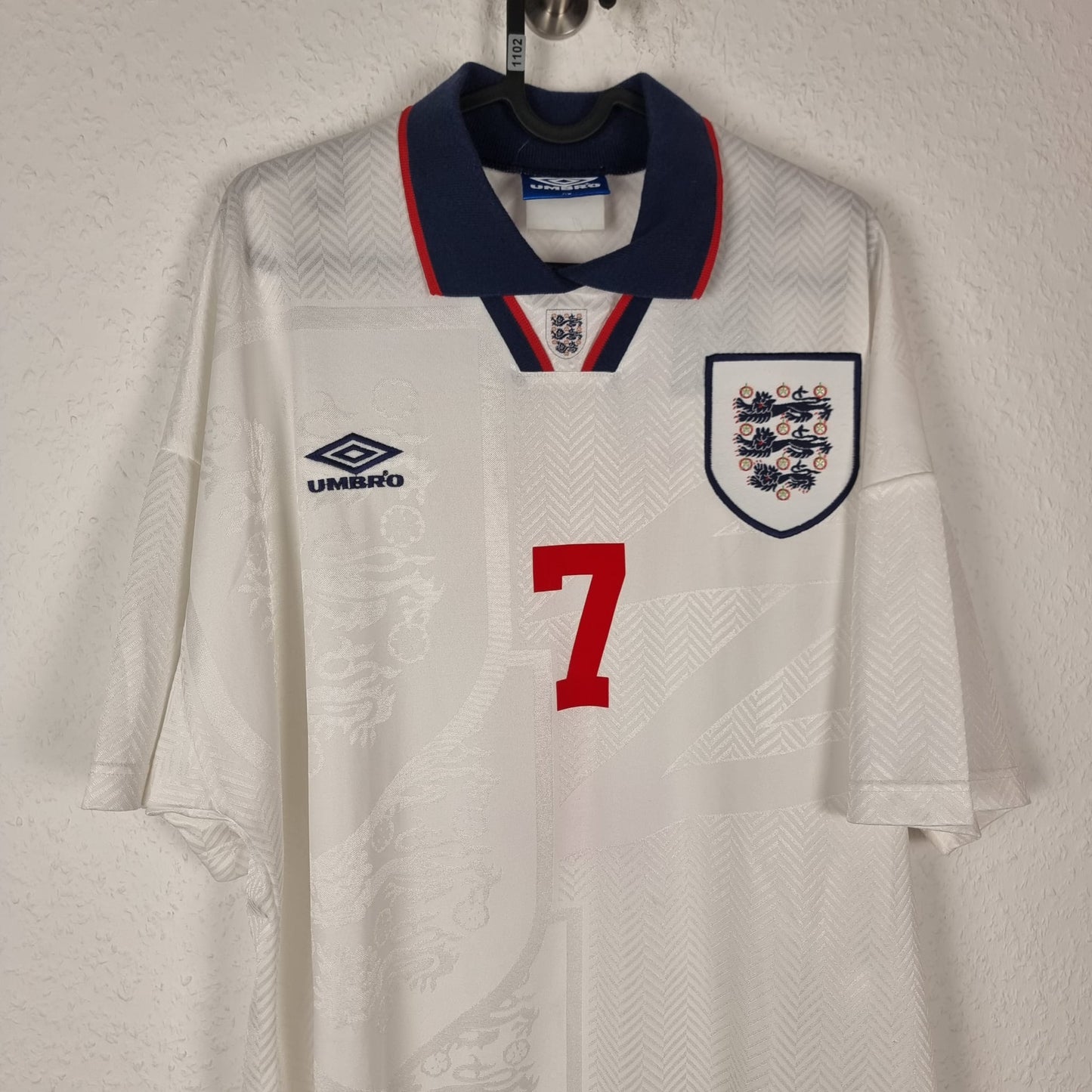 Trikot - England - David Platt - 1994 - XL - Heim