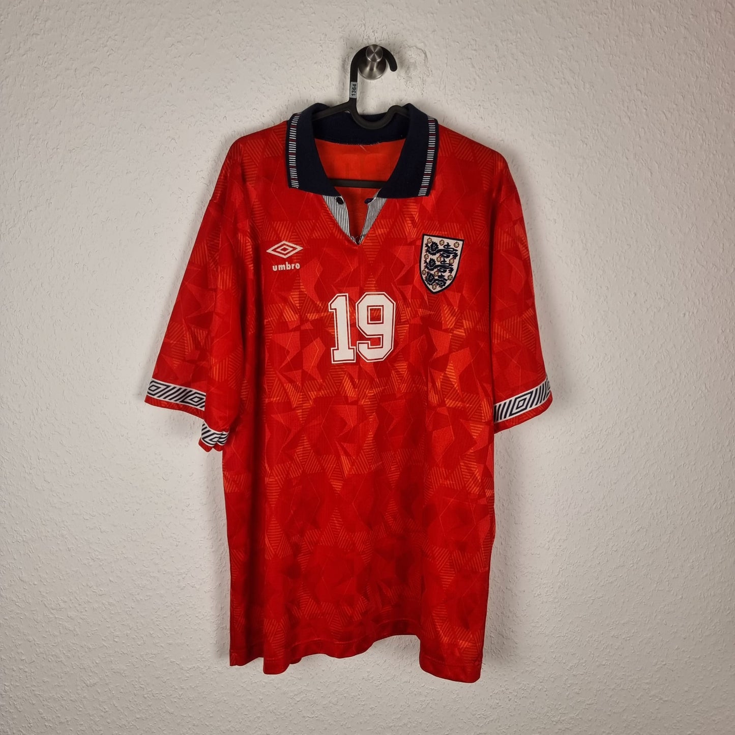 Trikot - England - Paul Gascoigne - 1990 - XXL - Auswärts