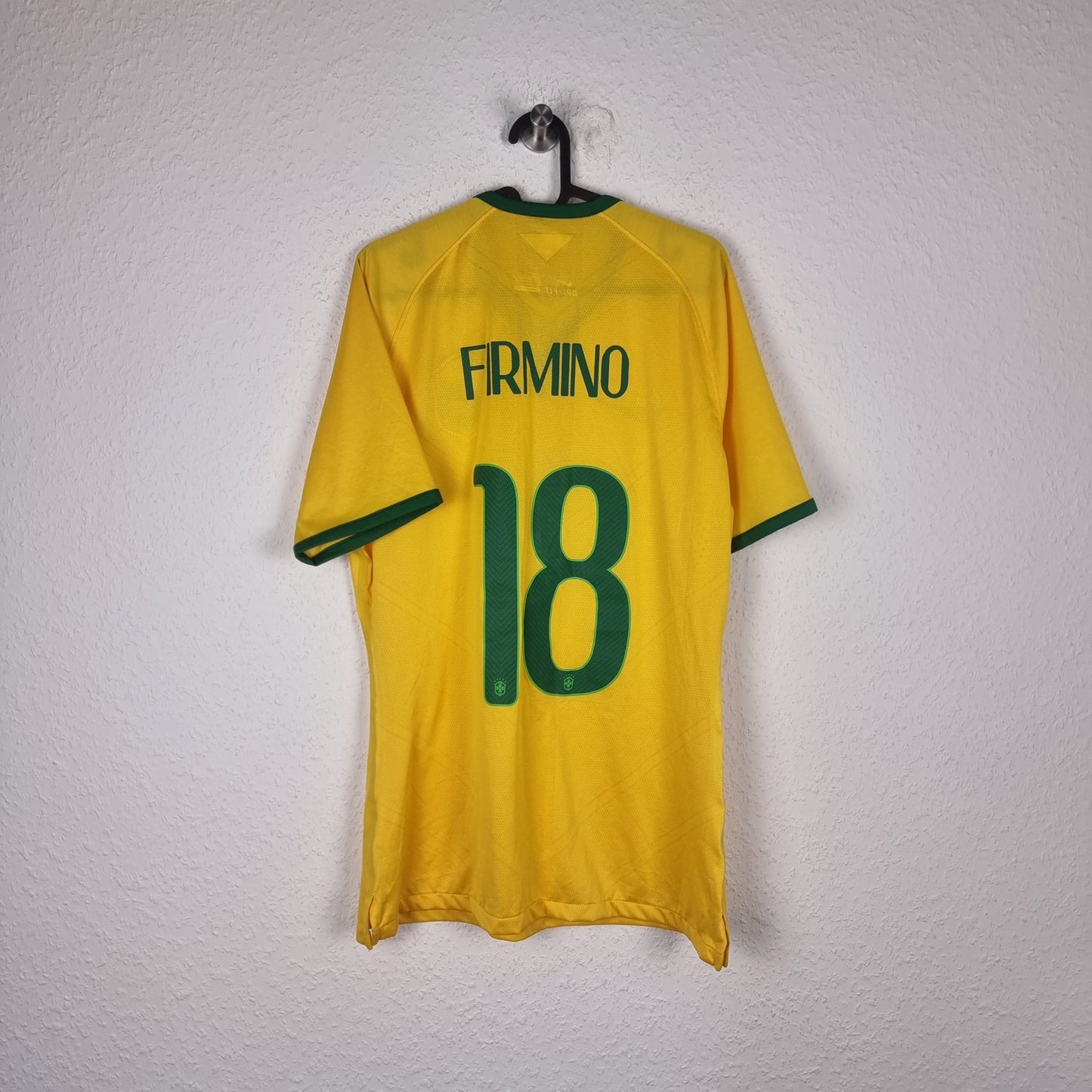 Jersey - Brazil - Firmino - 2014 - L - Home - matchworn