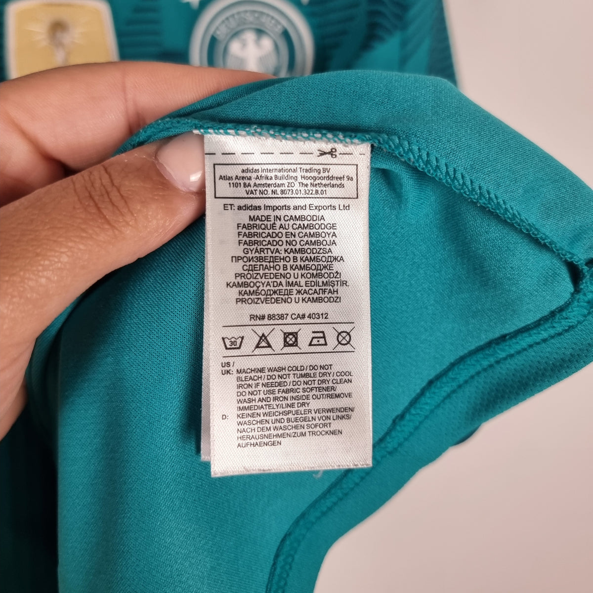 Trikot - Deutschland - 2018/2019 - XL - Auswärts