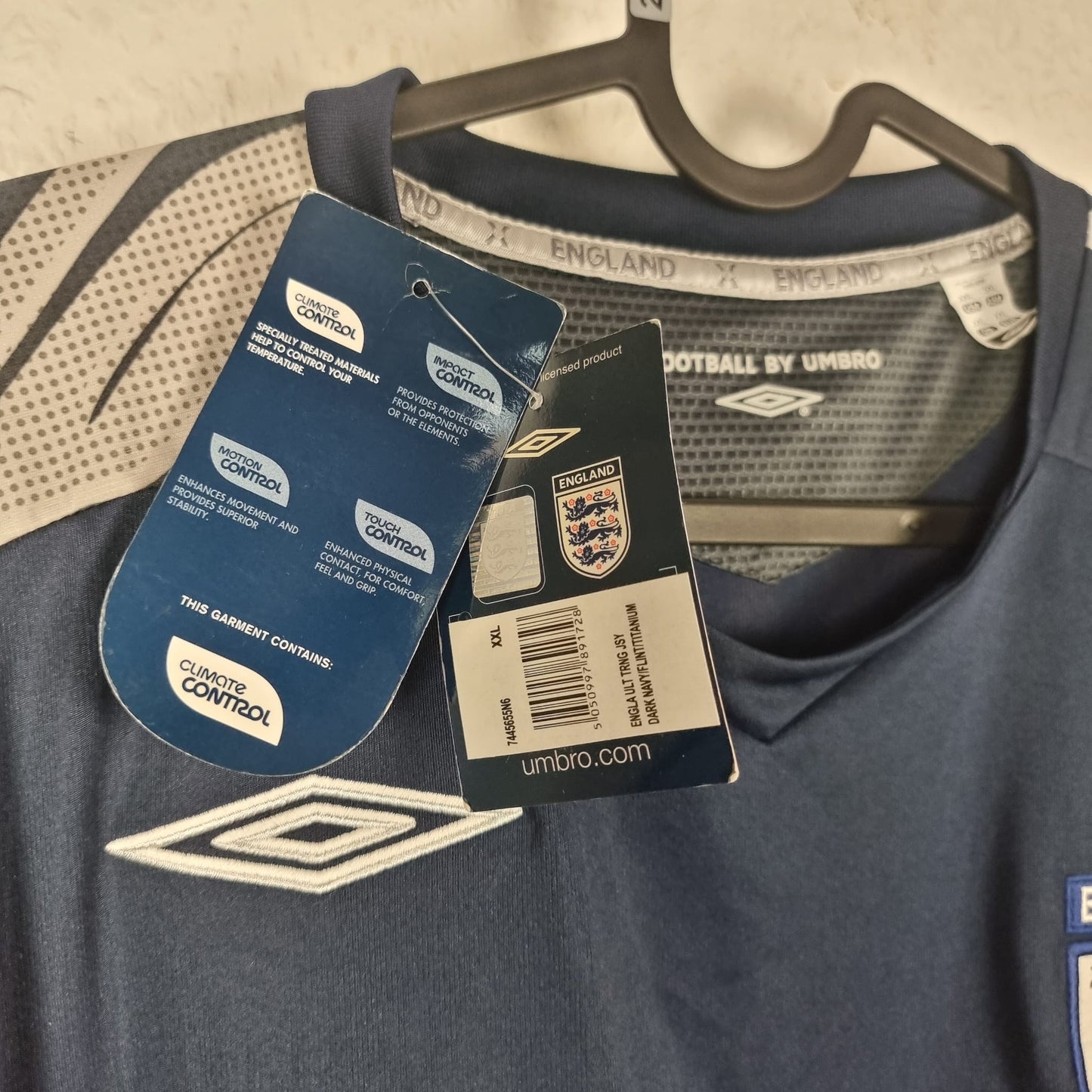 Trainingstrikot - England - 2008 - XXL - Neu