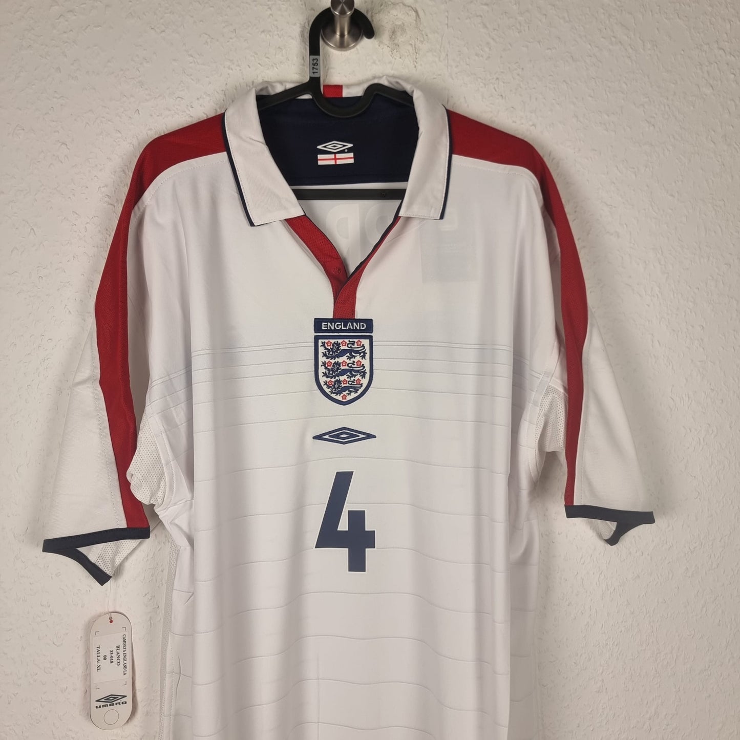 Trikot - England - Steven Gerrard - 2004 - XL - Neu - Heim