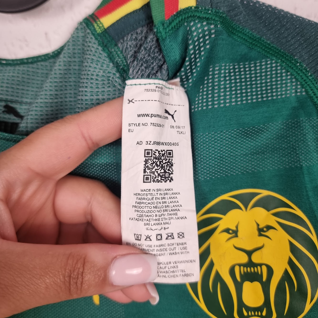 Jersey - Cameroon - Samuel Oum Gouet - 2018 - M - Home - matchworn