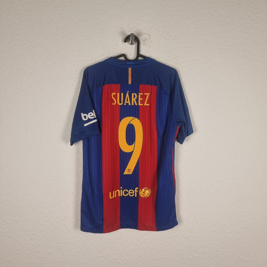 Trikot - FC Barcelona - Luis Suárez - 2016/2017 - M - Heim