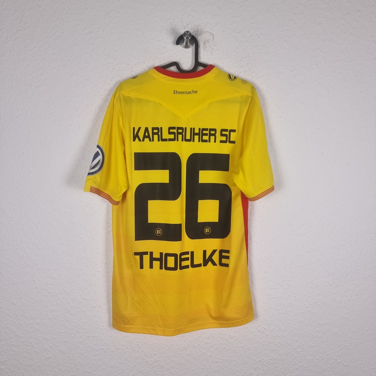Trikot - Karlsruher SC - Bjarne Thoelke - 2016/2017 - L - Drittes - Player Issue