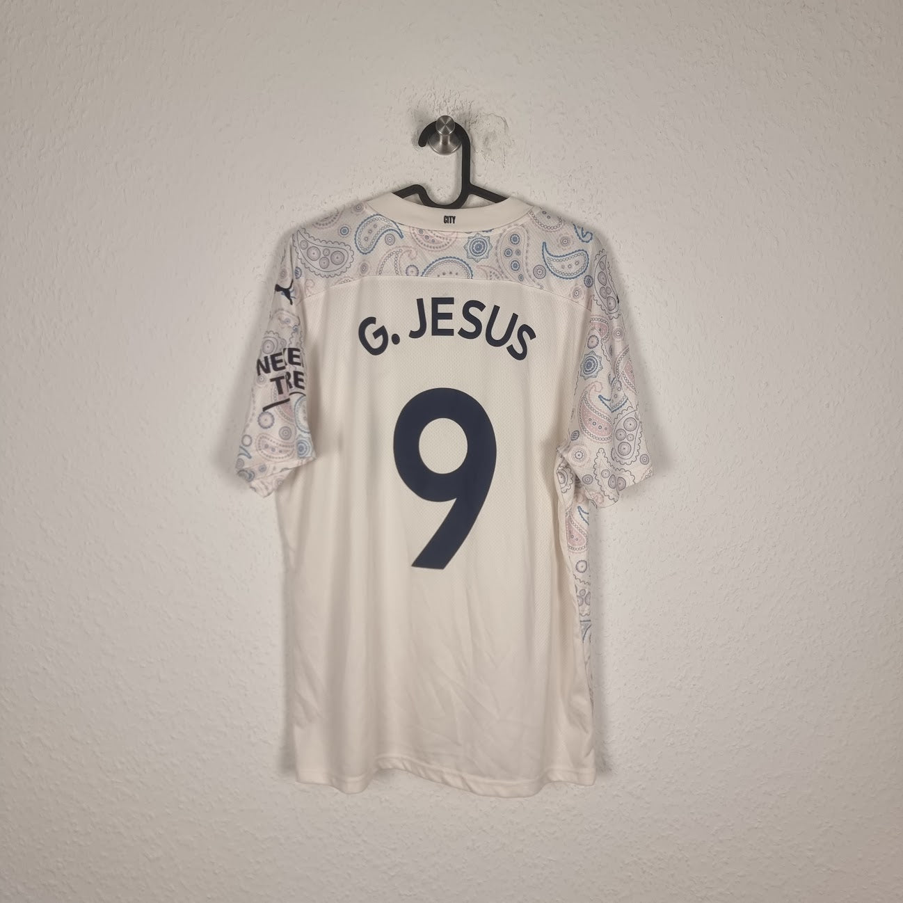 Trikot - Manchester City - Gabriel Jesus - 2020/2021 - L - Drittes