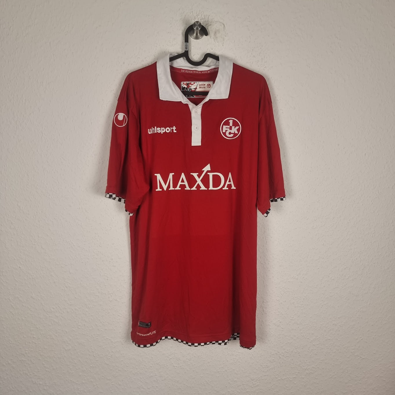 Trikot - 1. FC Kaiserslautern - Markus Karl - 2015/2016 - XL - Heim
