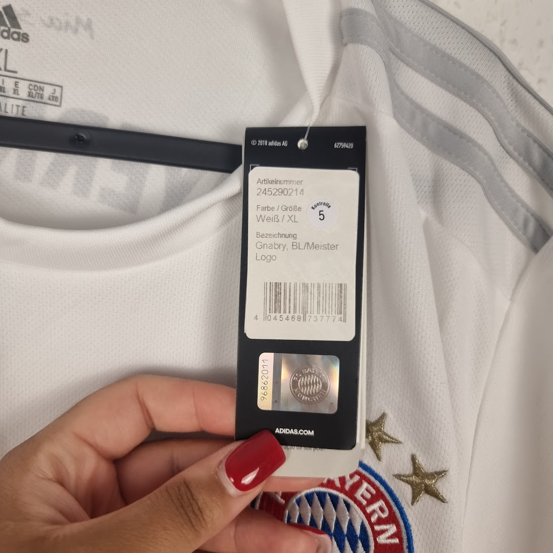 Jersey - FC Bayern Munich - Serge Gnabry - 2019/2020 - XL - Away - New