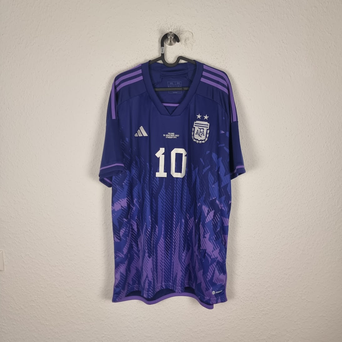 Trikot - Argentinien - Lionel Messi - 2022/2023 - XXL - Auswärts