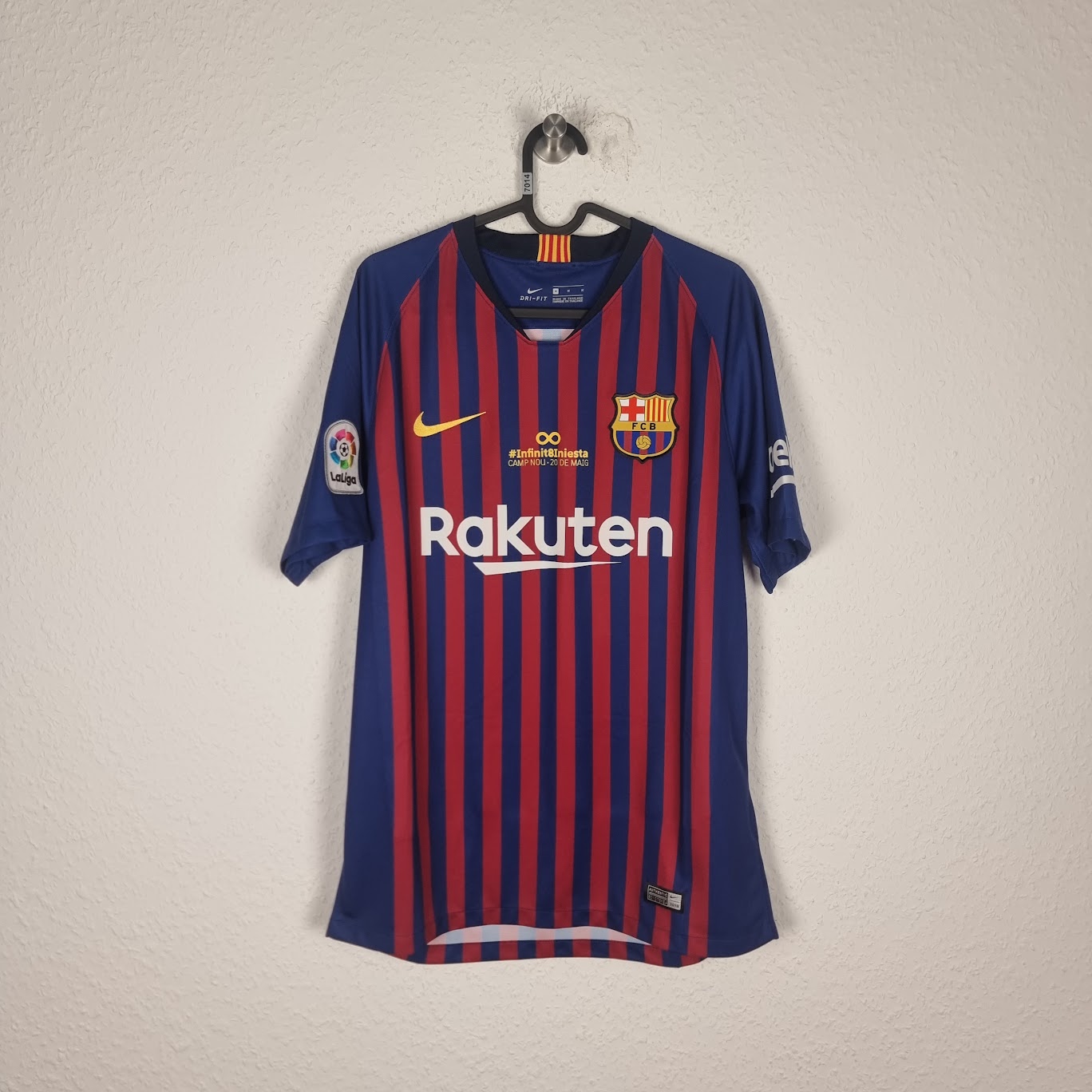 Trikot - FC Barcelona - Andrés Iniesta - 2017/2018 - M - Sonder