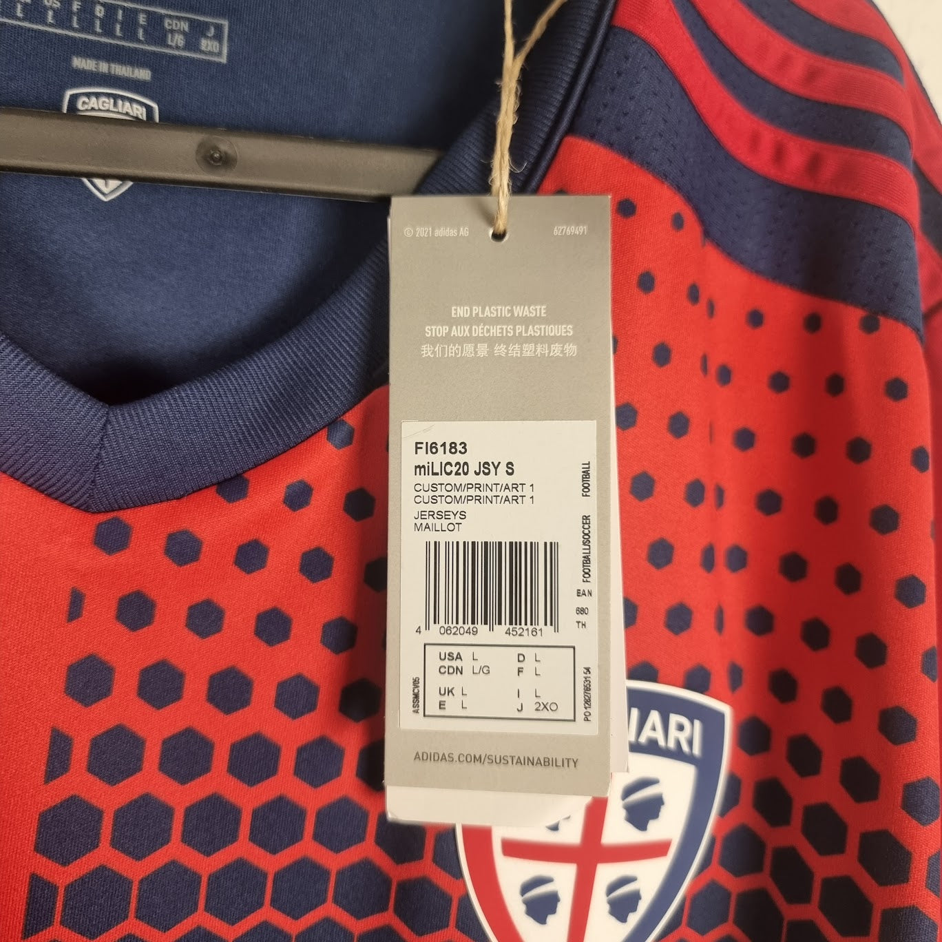 Trikot - Cagliari Calcio - João Pedro - 2021/2022 - L - Heim - Neu