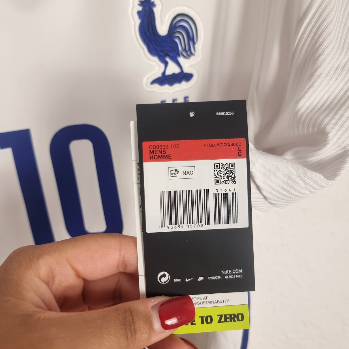 Trikot - Frankreich - Kylian Mbappé - 2020/2021 - L - Auswärts - Neu