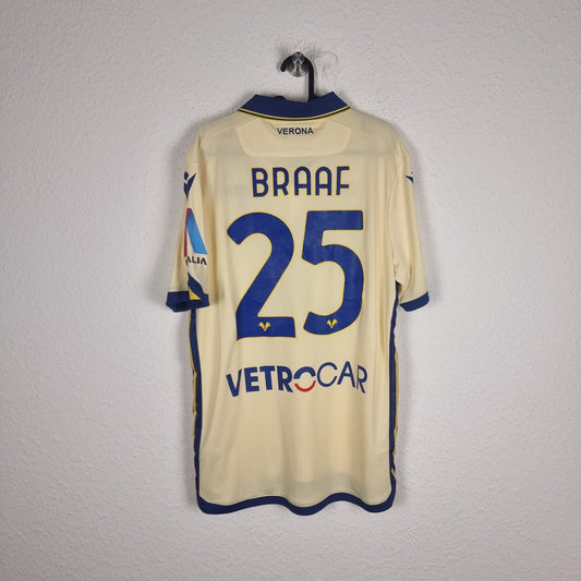 Trikot - Hellas Verona - Jayden Braaf - 2022/2023 - XL - Auswärts
