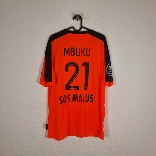 Trikot - Stade Reims - Nathanaël Mbuku - 2020/2021 - L - Drittes