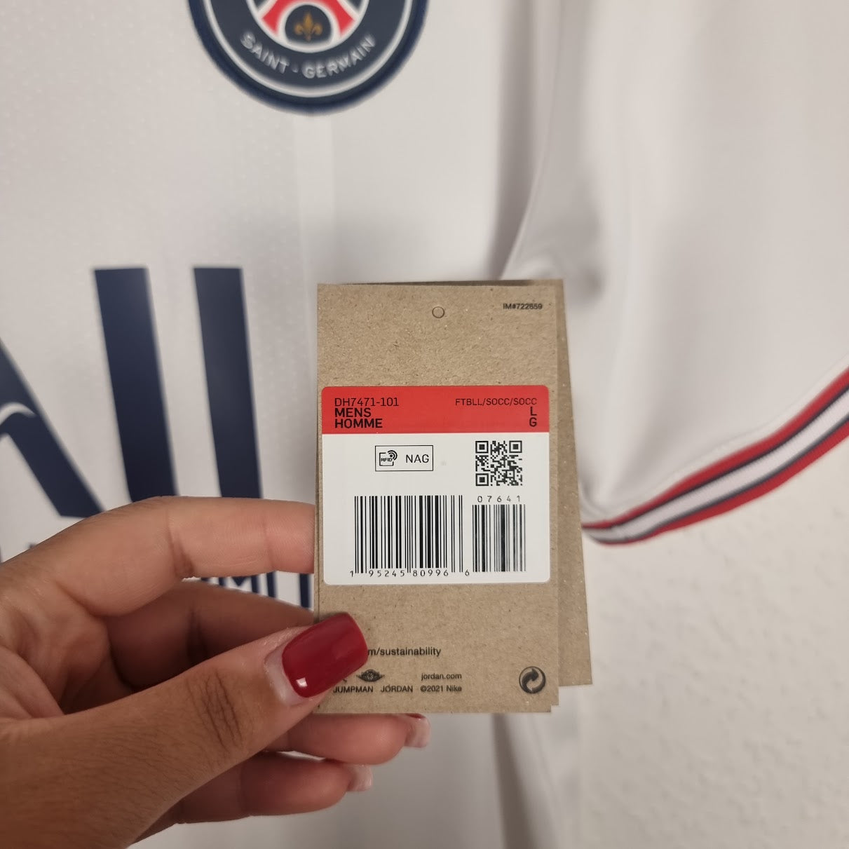 Jersey - Paris Saint-Germain - Lionel Messi - 2021/2022 - L - Away - New