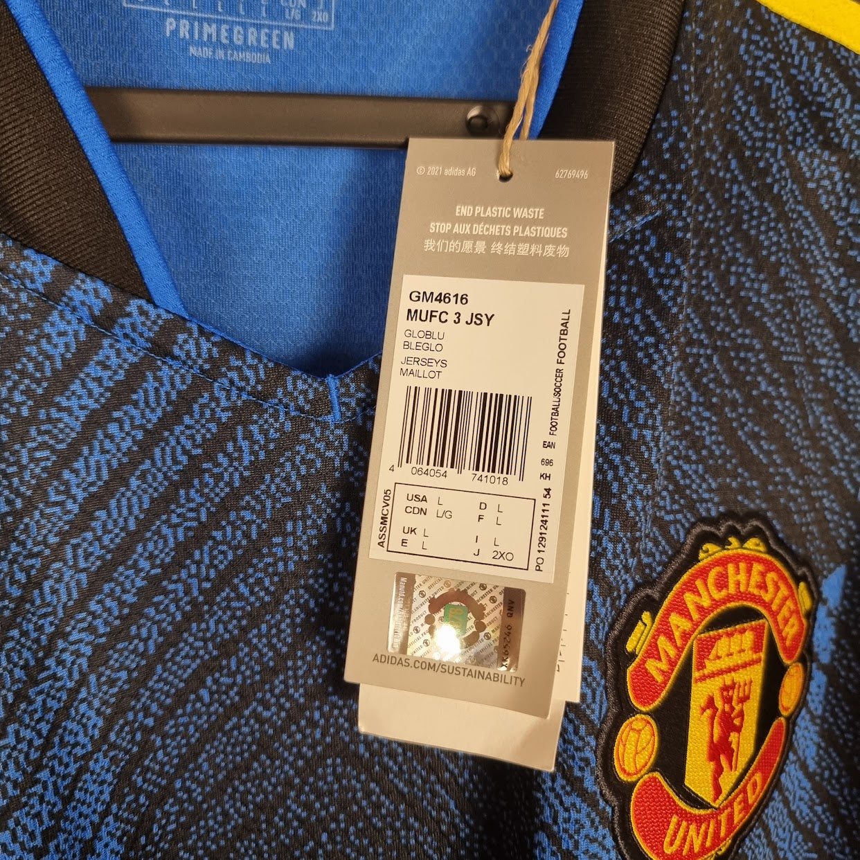 Trikot - Manchester United - Bruno Fernandes - 2021/2022 - L - Drittes - Neu