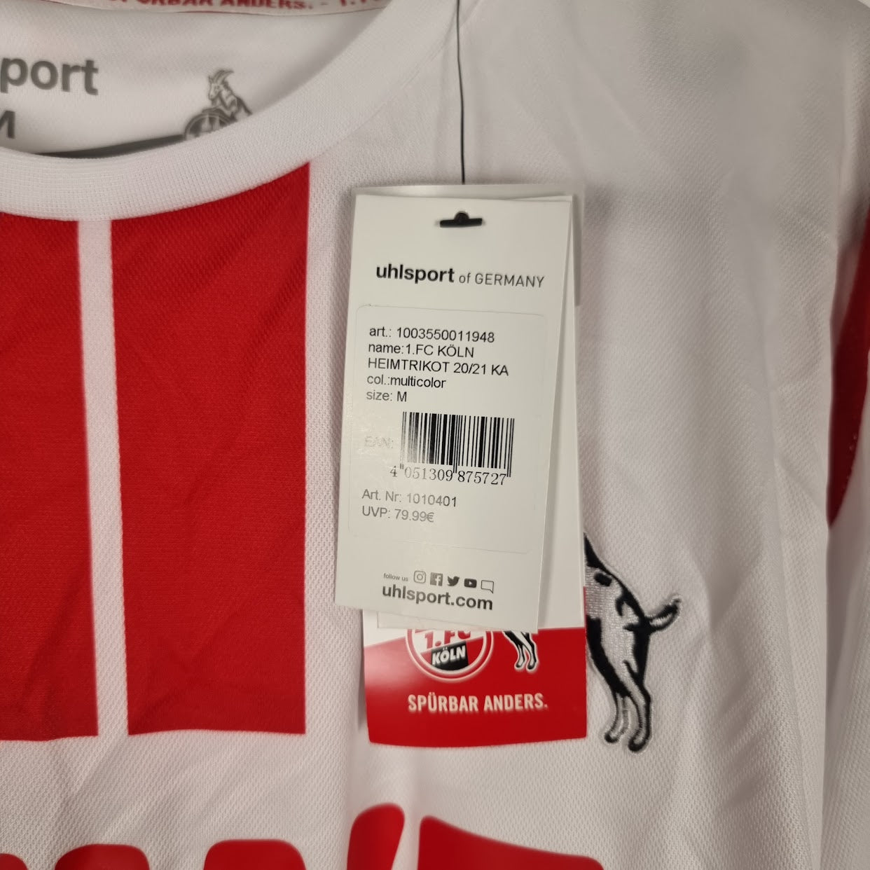 Trikot - 1. FC Köln - Ismail Jakobs - 2020/2021 - M - Heim - Neu