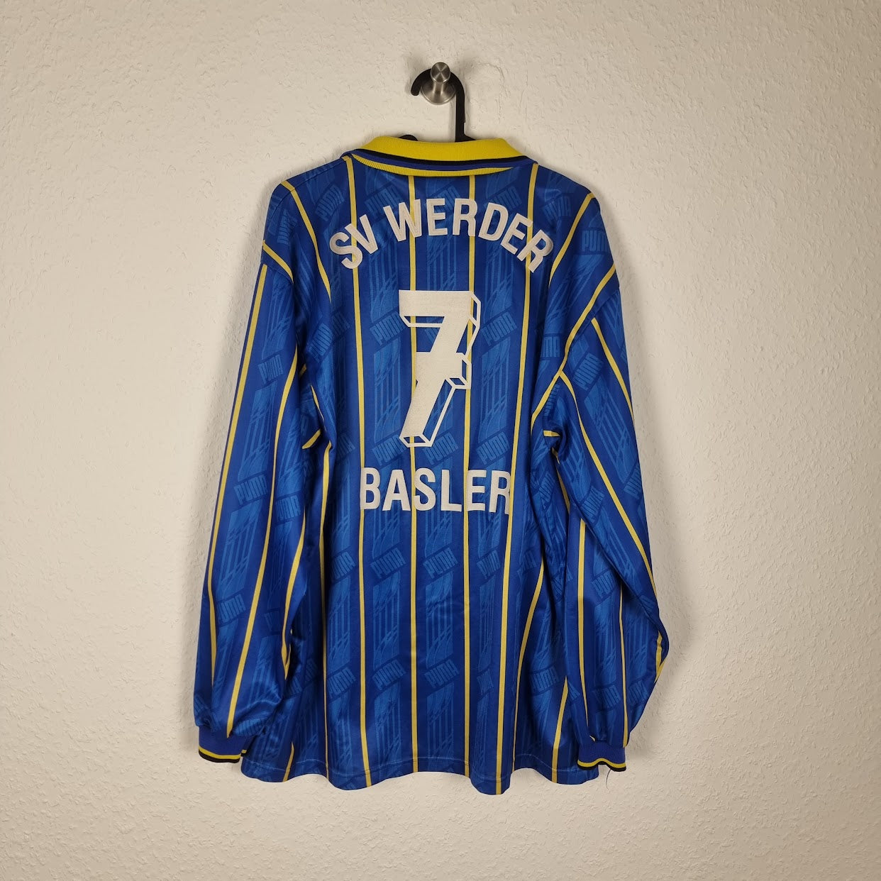 Trikot - SV Werder Bremen - Mario Basler - 1995/1996 - L - Auswärts