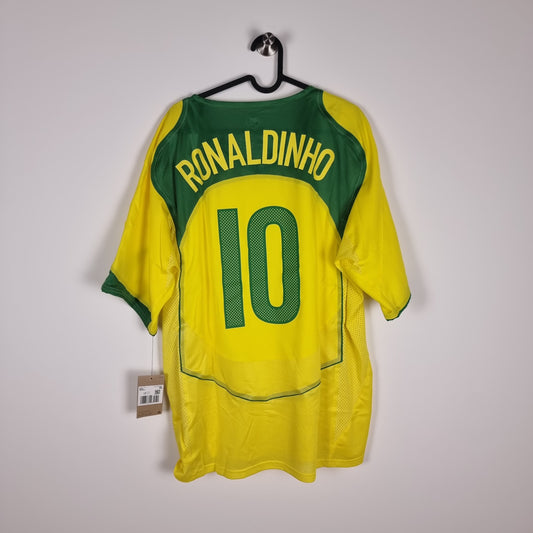 Jersey - Brazil - Ronaldinho - 2004 - XXL - Home - Reissue - New