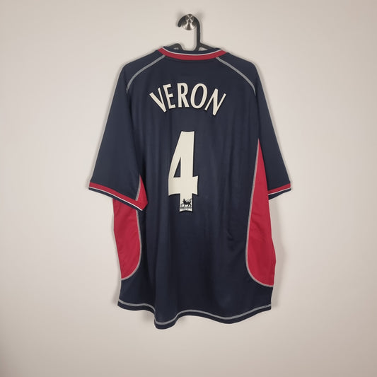 Trikot - Manchester United - Juan Sebastián Verón - 2000/2001 - XXL - Drittes