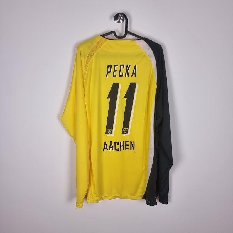 Trikot - Alemannia Aachen - Luboš Pecka - 2007/2008 - XL - Heim - Player Issue
