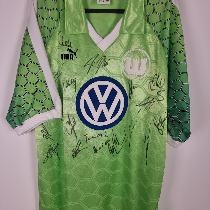 Trikot - VfL Wolfsburg - Roy Präger - 1997/1998 - M - Heim
